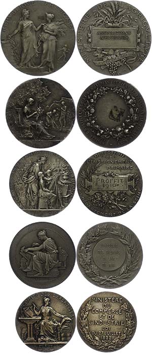 Medallions Foreign after 1900  France, lot ... 