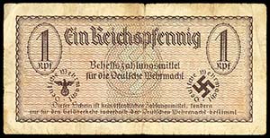 Banknoten Deutsche Besetzung 2. Weltkrieg  ... 