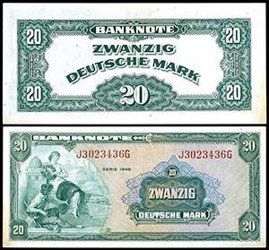 Banknotes of the Bank of the German Länder  ... 