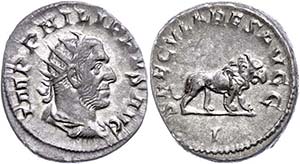 Coins Roman Imperial Period Philip I. Arabs, ... 