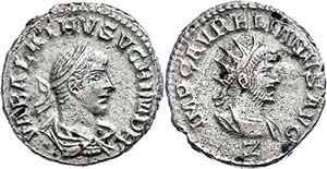 Coins Roman Imperial Period Aurelianus and ... 