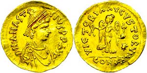 Münzen Byzanz Anastasius I., 491-518, ... 