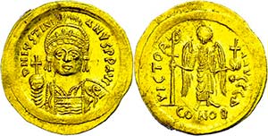 Münzen Byzanz Justinianus I., 527-565, ... 