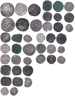 Coins Middle Ages foreign France, lot from ... 