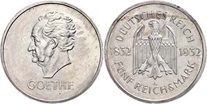 Coins Weimar Republic 5 Reichmark, 1932, A, ... 