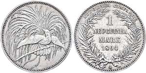 Coins German Colonies New Guinea, 2 Mark, ... 