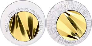 Finland 50 Euro, bimetal silver / Gold, ... 