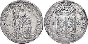 The Netherlands Money, 2 Guilder, 1694, ... 