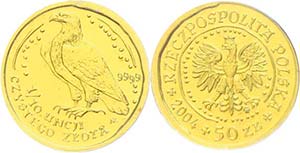 Poland 50 Zlotych Gold, 2004, gold bullion ... 