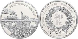 Switzerland 50 Franc, 2011, contactors ... 