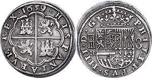 Spanien 8 Reales, 1659, Felipe IV., Segovia, ... 