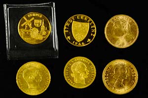 Gold Coin Collections Lot from two Gold ... 