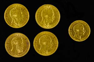 Gold Coin Collections Prussia, 1888-1909, ... 