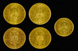 Gold Coin Collections Prussia, ... 