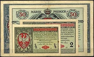 Banknotes German Occupation World War I ... 