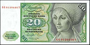 Geldscheine Deutsche Bundesbank 20 Deutsche ... 
