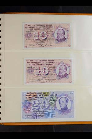 Banknoten Europa Schweiz, ... 