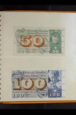 Banknotes of Europe Switzerland, ... 