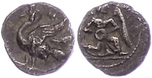 Ancient Greek coins Cilicia, Mallos, obol ... 