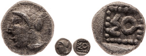 Ancient Greek coins Cilicia, Soloi, Hemiobol ... 