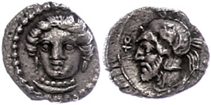 Ancient Greek coins Cilicia, Tarsus, obol ... 