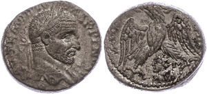 Coins from the Roman provinces Emesa, ... 