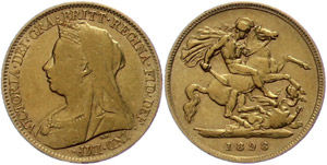 Grossbritannien 1/2 Sovereign, 1898, ... 
