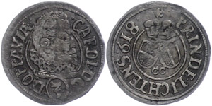 Liechtenstein Groat, 1618, Karl, Divo 38, ... 
