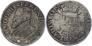 Niederlande 1/2 Ecu, 1564, Philipp II., ... 