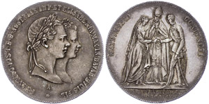 Old Austria coins until 1918 Guilder, 1854, ... 