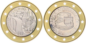 Austria 500 Shilling bimetal (approximate. ... 