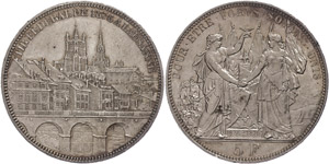Schweiz 5 Franken, 1876, Lausanne, HMZ ... 
