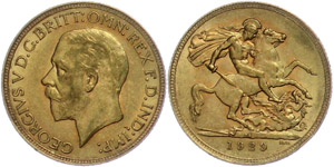 South Africa Sovereign, 1929, George V., Fb. ... 