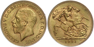 Südafrika Sovereign,1931, George V., Fb. 5, ... 