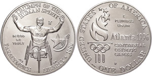 Coins USA 1 Dollar, 1996, silver, X. ... 