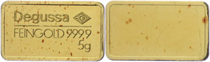 Medallions Germany after 1900 5 gr. Fine ... 