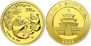 China Volksrepublik 20 Yuan, Gold, 2006, ... 