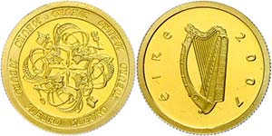 Ireland 20 Euro, Gold, 2007, Celtic symbols, ... 