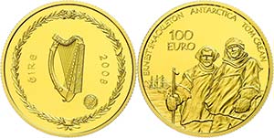 Ireland 100 Euro, Gold, 2008, International ... 