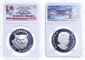 Canada 25 Dollars, 2014, Gideon, in Slab the ... 