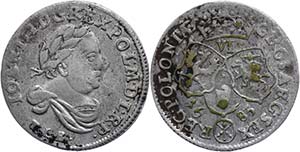 Polen 6 Groschen, 1683, TLB, Johann III. ... 