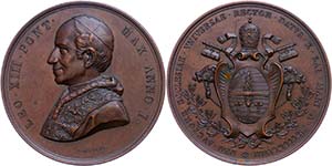 Medaillen Ausland vor 1900 Vatikan, Leo ... 