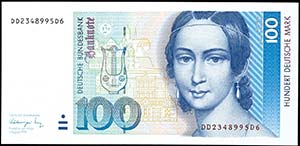 Geldscheine Deutsche Bundesbank 100 Deutsche ... 