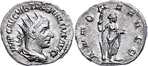 Coins Roman Imperial Period Trebonianus ... 