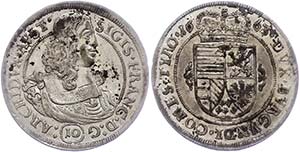 Coins of the Roman-German Empire 10 Kreuzer, ... 