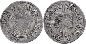 Lübeck City Double shilling, 1563, Behens ... 