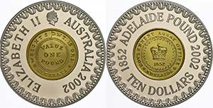 Australia 10 Dollars, 2002, Australian Coin ... 