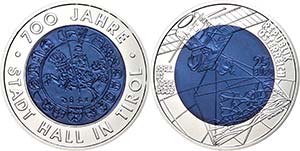 Austria 25 Euro 2003, silver / columbium, ... 