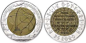 Österreich ab 1945 25 Euro 2006, ... 