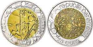 Österreich ab 1945 25 Euro 2009, ... 